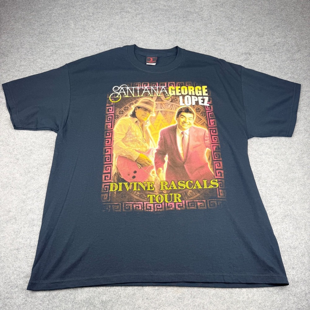 Santana George Lopez Divine Rascals Tour 2011 Concert T-Shirt XL Official Merch